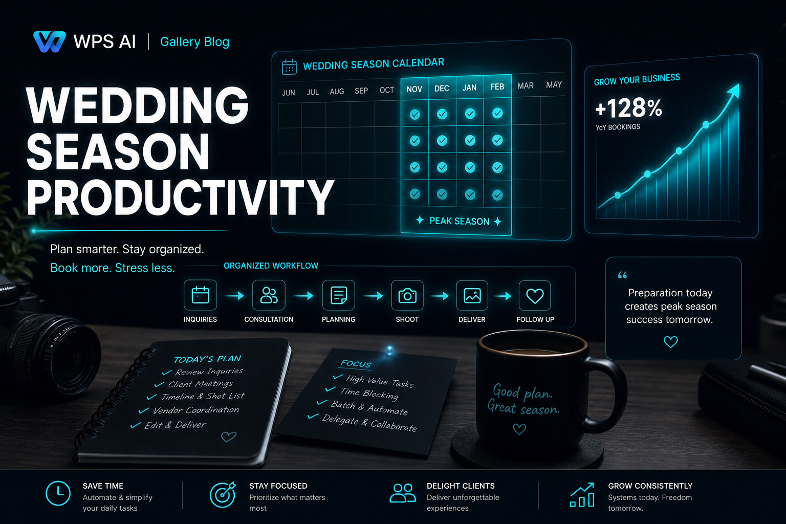 Wedding season studio productivity and workflow tips