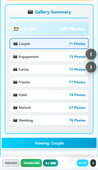 WPS AI Gallery 7.0 — gallery summary with seven folders